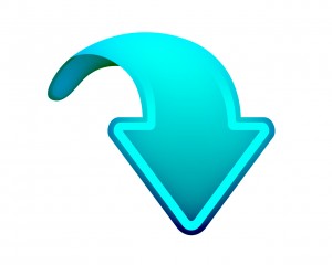 Aqua down-arrow-icon